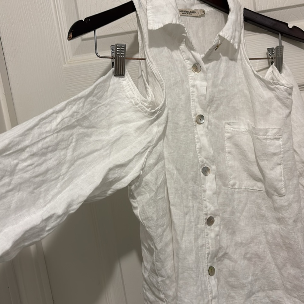 Valentina Naldi White Button-Up Shirt - Picture 2 of 6